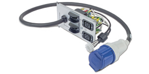 APC Symmetra RM 230V backplate kit w/(2) IEC 320 C19 and (1) IEC 60309