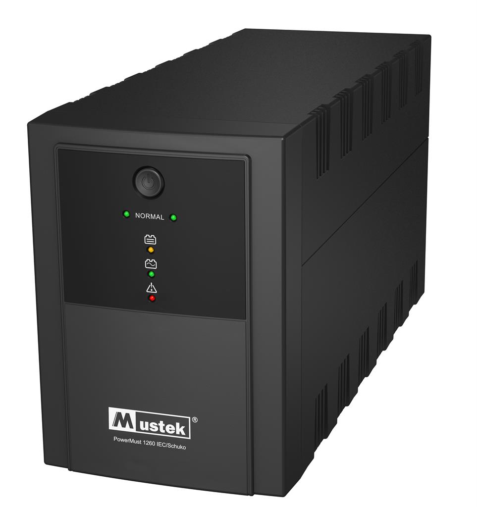 Mustek UPS PowerMust 1260 (1200VA) IEC/Schuko
