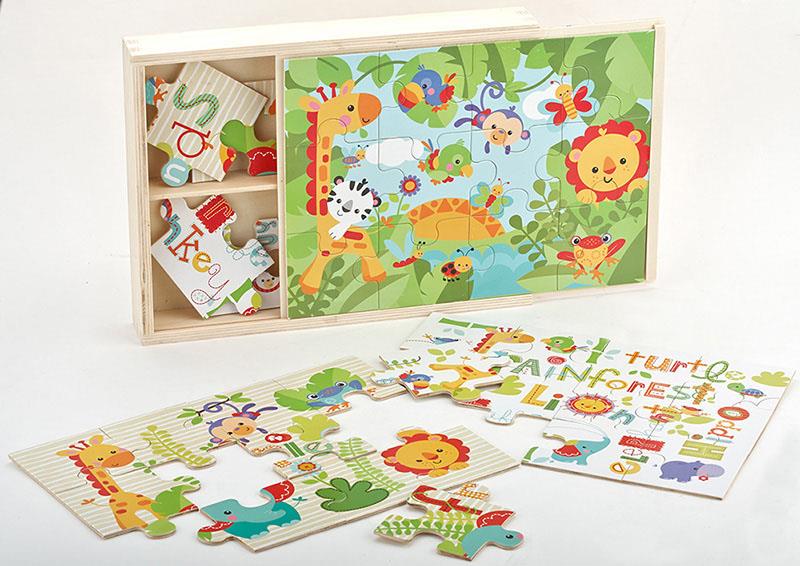 FP Wooden puzzles 3in1