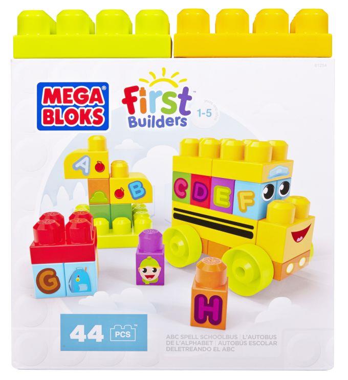 Mega Bloks First Builders 44 pcs. Lettering Schoolbus set