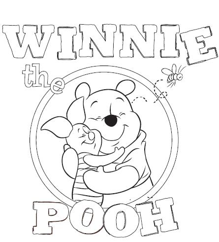 Winnie the Pooh t-shirt to paint 3-4 years
