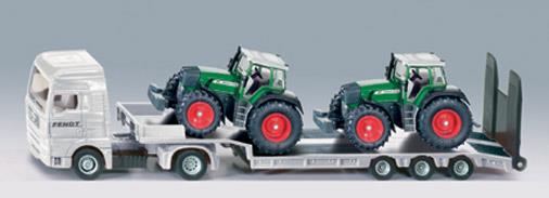 Siku Farmer truck with flat trailer and tractors