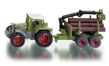 Siku series 16 tractor with forest trailer