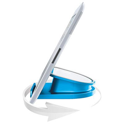 Rotary stand for iPad/tablet, Leitz Complete, blue