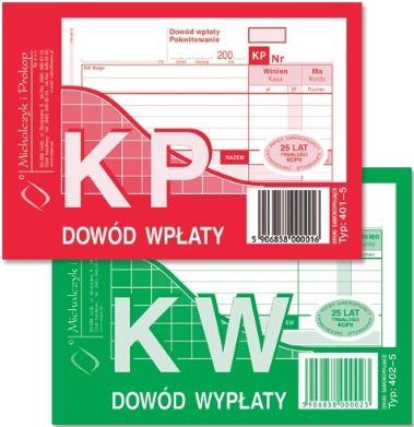 KP: Cash receipt note, A6, multi-copy