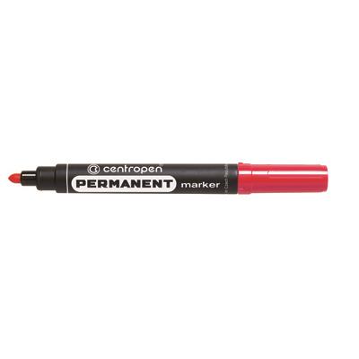 Permanent marker: Centropen red (10) 8566 bullet point, 8576 chisel tip