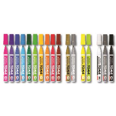 oil-based paint markers, tip: 2.5mm â white