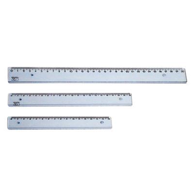 Ruler: 20 cm, transparent