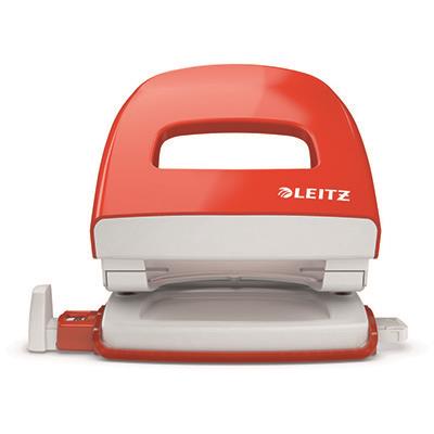 Punch: large size, metal Leitz, light red, 10-year warranty, 30 sheets