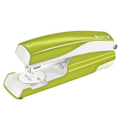Stapler: medium size, metal, Leitz, metallic green, 10-year warranty, 30 sheets