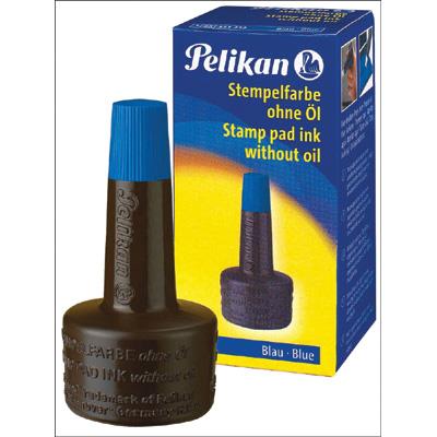 Stamp pad ink: Pelikan blue