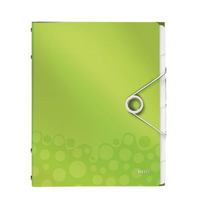 Divider book: 6 tabs PP Leitz WOW, green