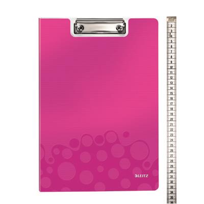 Clipboard with a cover: Leitz WOW, pink
