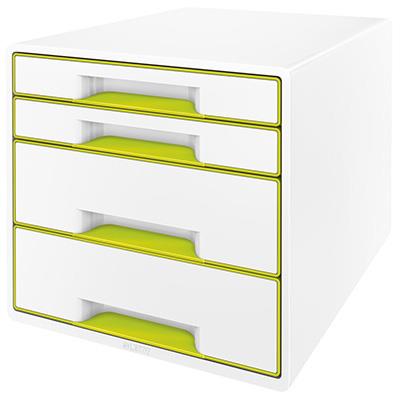 4-drawer cabinet Leitz WOW, pearl white/green