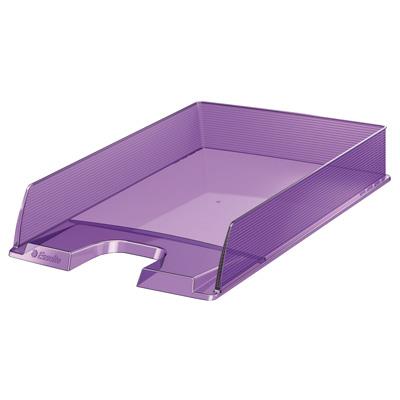 Letter tray: Europost SOLEA, transparent violet