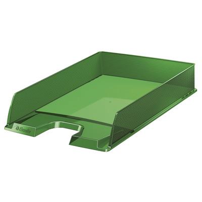 Letter tray: Europost, transparent green