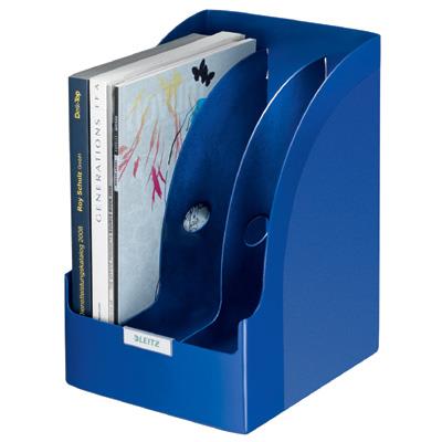 Magazine file with dividers: Leitz Plus Jumbo blue