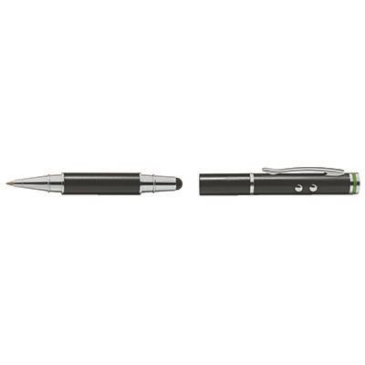 Ballpoint pen: pointer and a stylus for touchscreen devices, 4in1 Stylus, black