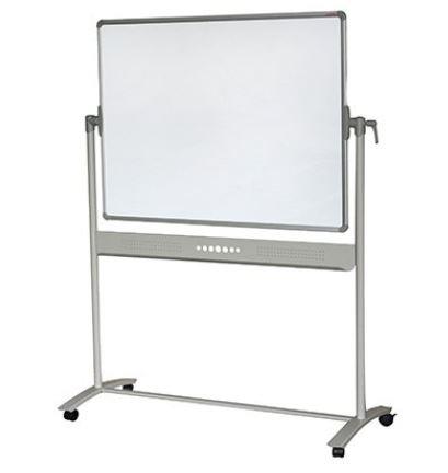 Magnetic, dry erase board, white, rotating, mobile, dimensions: 120x90 cm