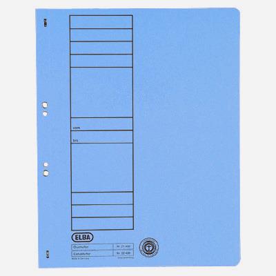 Hole-punched folder: ELBA A4, blue