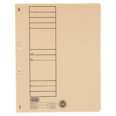 Hole-punched folder: ELBA A4, cream-coloured