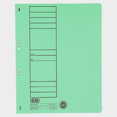 Hole-punched folder: ELBA A4, green