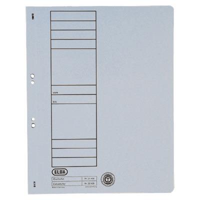 Hole-punched folder: ELBA A4, grey