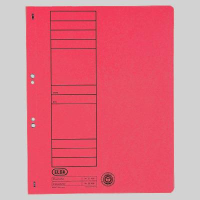 Hole-punched folder: ELBA A4, red