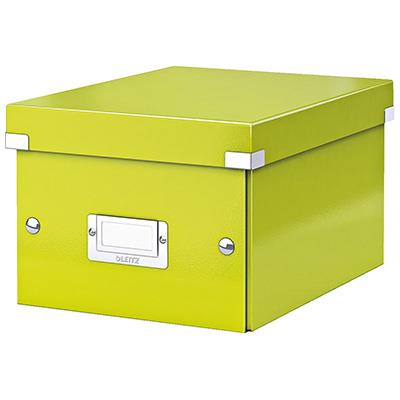 Storage and transportation box: Leitz C&S, small size, WOW green
