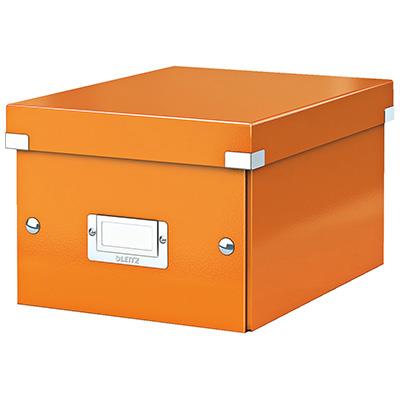 Storage and transportation box: Leitz C&S, small size, WOW orange