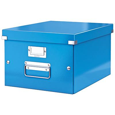 Storage and transportation box: Leitz C&S, medium size, WOW blue