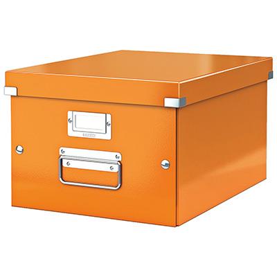 Storage and transportation box: Leitz C&S, medium size, WOW orange
