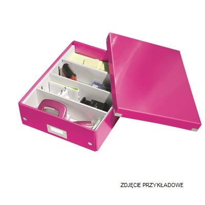 Organiser box: Leitz C&S, medium size, pink