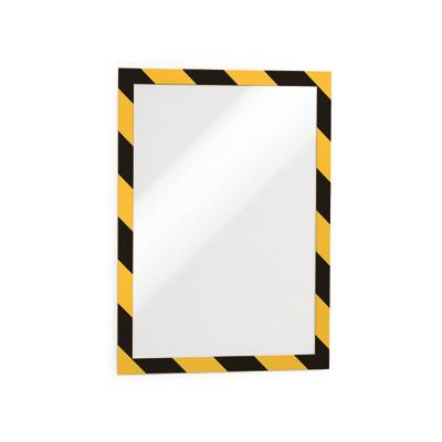 DURAFRAME SECURITY A4 â two-coloured, self-adhesive magnetic frame, yellow/black