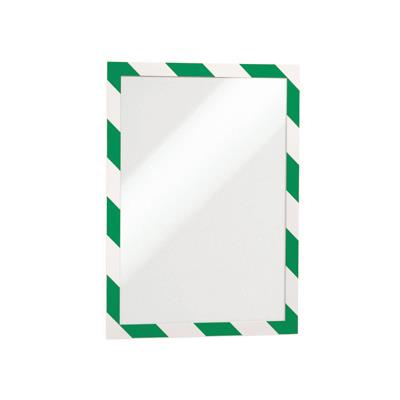 DURAFRAME SECURITY A4 â two-coloured, self-adhesive magnetic frame, green/white