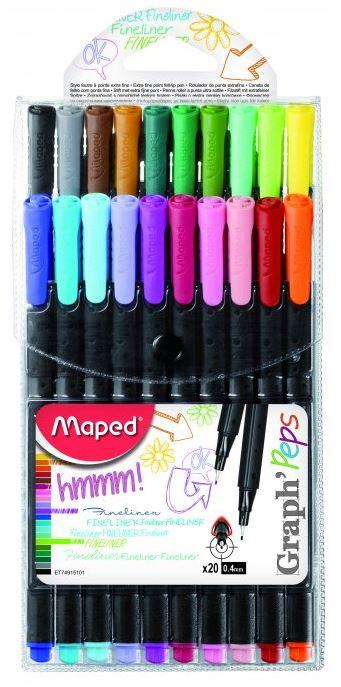 FINELINER: GRAPH PEPS, 20 PENS/CASE, BOX WITH CONTENT
