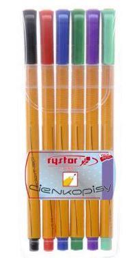 PACKAGE of 6 pcs Fineliner: RC-04 Rystor, case
