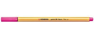 Fineliner: STABILO point 88, neon pink