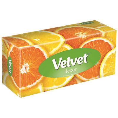 Multi-purpose tissues: Velvet, 130 pcs in a flat box