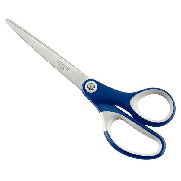 Titanium Scissors Leitz, 180 mm, blue