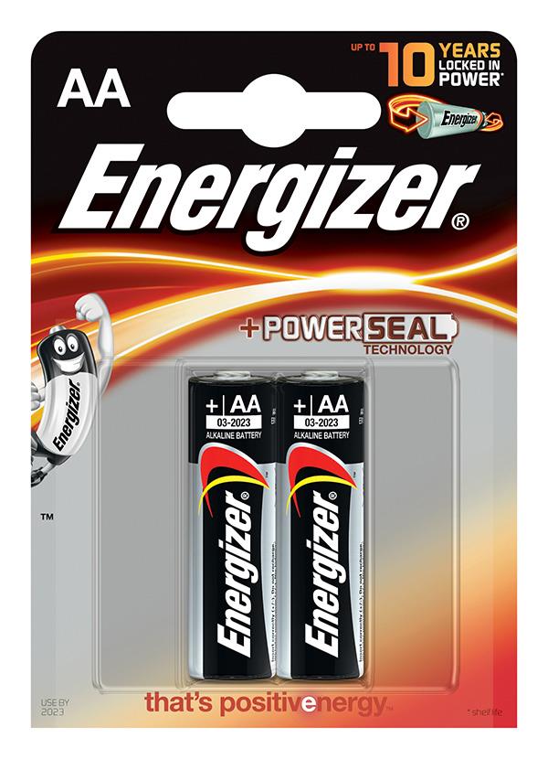 Baterie, ENERGIZER ZÃ¡kladna Power Seal, AA, LR6, 1.5V, 2 ks