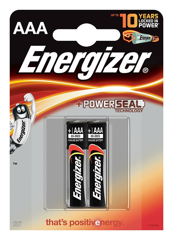 Baterie, ENERGIZER ZÃ¡kladna Power Seal, AAA, LR03, 1,5 V, 2 ks