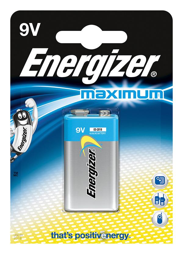 Baterie, ENERGIZER Maximum, E, 6LR61, 9V