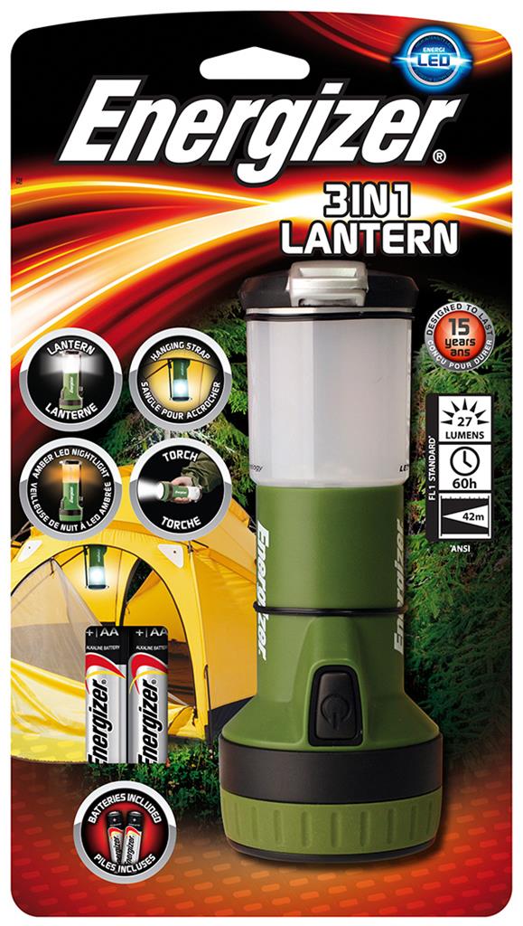 SvÃ­tilna , ENERGIZER Lantern, 3 v 1 a ÄtyÅi AA baterie, zelenÃ¡