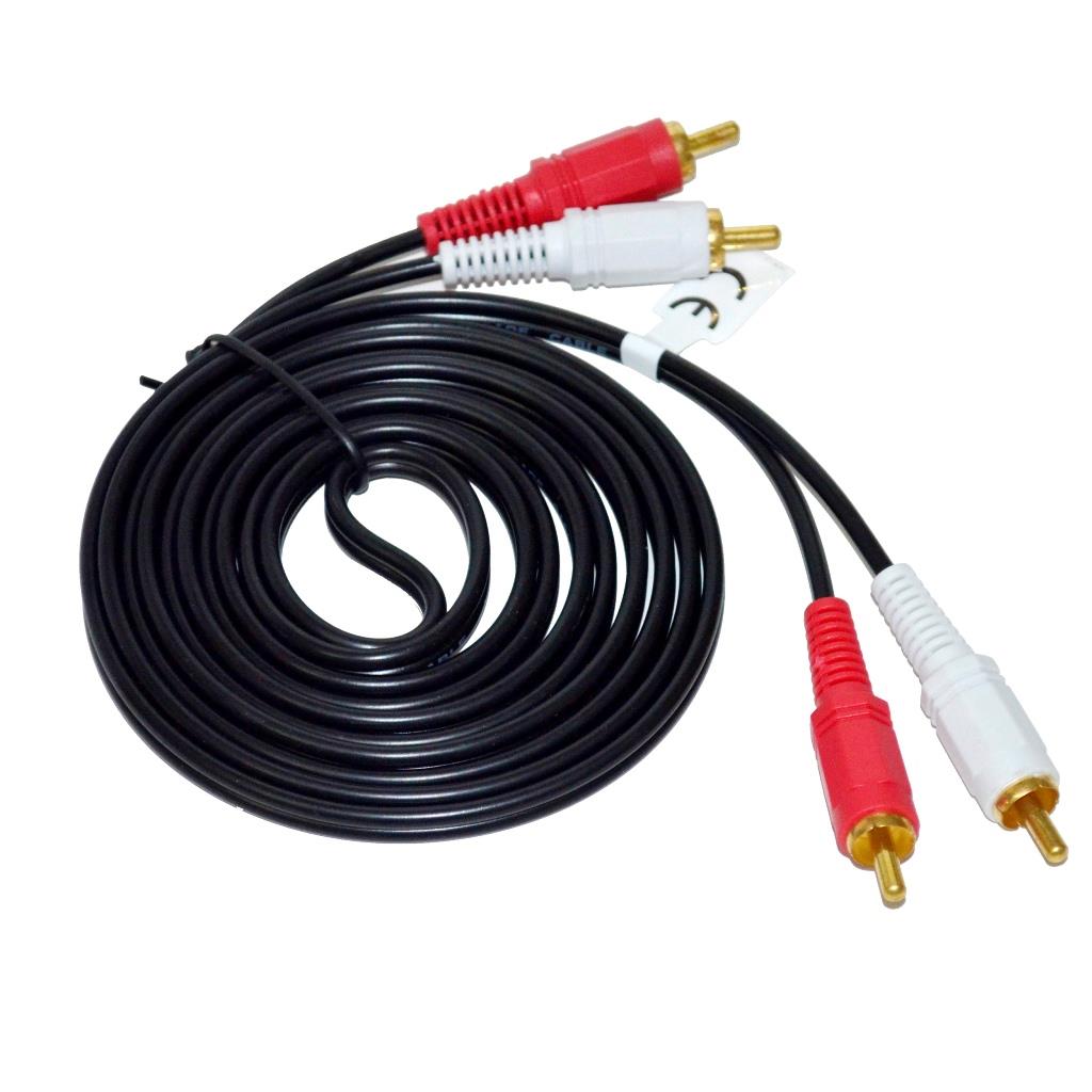 Vakoss Audio cable (CINCH) 2x RCA M-> 2x RCA M 2m TC-A250K black
