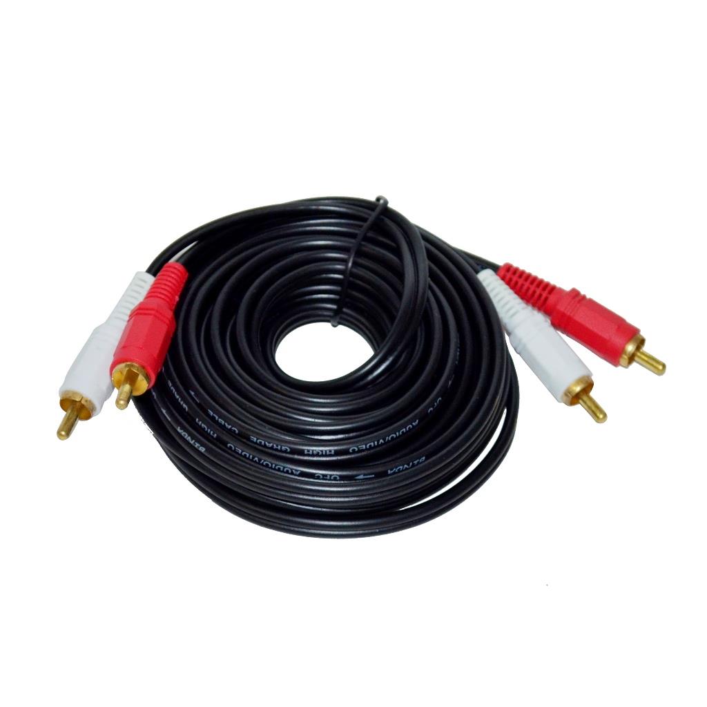 Vakoss Audio cable (CINCH) 2x RCA M-> 2x RCA M 5m TC-A760K black