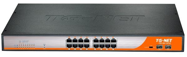 TG-Net Managed Switch 14 10/100BaseT, 2 1000BaseT, 2 SFP Ports (16 PoE, 300W)