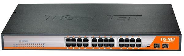TG-Net Managed Switch 20 10/100BaseT, 4 1000BaseT, 2 SFP Ports (24 PoE)