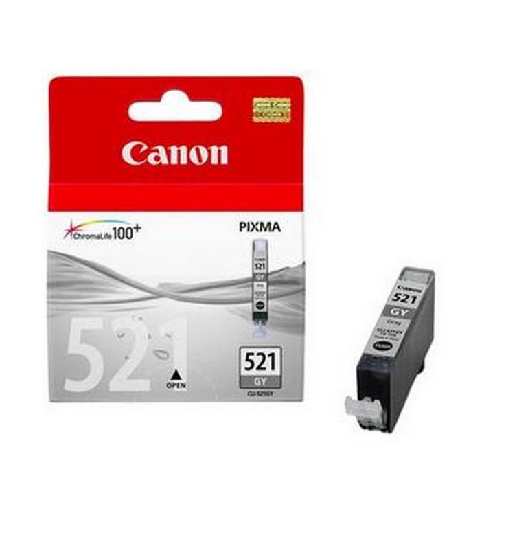 Inkoust Canon CLI521GY Å¡edÃ½, blister se zabezpeÄenÃ­m | iP3600/iP4600/MP980