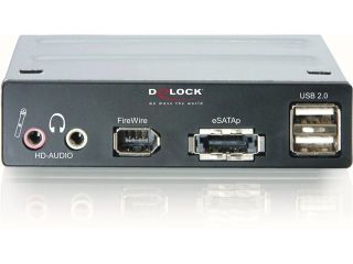 Delock 3.5'' ÄelnÃ­ panel eSATA/USB 2.0/FireWire/HD-Audio